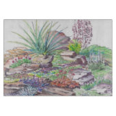 高山の庭の造園 カッティングボード (正面)