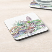 高山の庭の造園 コースター (左側)