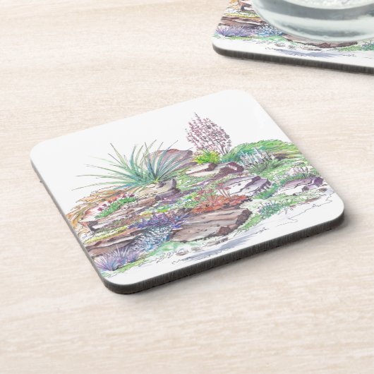 高山の庭の造園 コースター (左側)