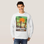 高山の日本の花のポスター Tシャツ (正面フル)
