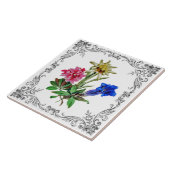 高山の花 タイル (側面)