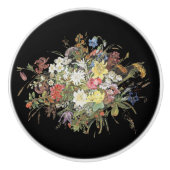 高山の野生の花によってはEdelweissのノブが開花します セラミックノブ (正面)