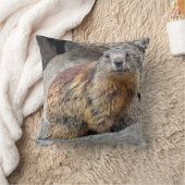 高山のMarmotの枕 クッション (ブランケット)