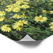 高山草原の滝と野花, 2 ポスター (角)