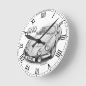 高山A110時計 ラウンド壁時計 (傾斜)