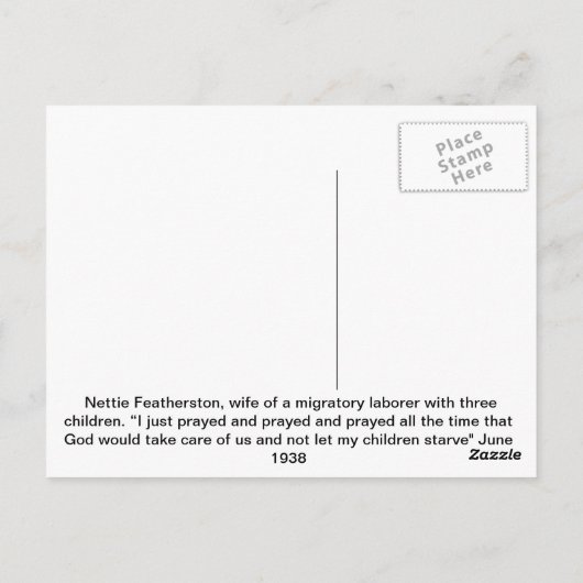 高平原の人 ポストカード (裏面)