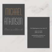 高度なはっきりした文字クリエイティブユニーク 名刺 (正面/裏面)