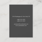 高度なはっきりした文字クリエイティブユニーク 名刺 (裏面)