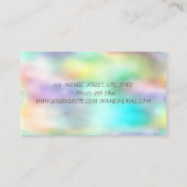 高度なエレガントホログラフィモダンック 名刺 (裏面)
