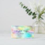 高度なエレガントホログラフィモダンック 名刺 (スタンド正面)