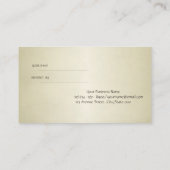 高度なエレガント紹介スタイリッシュカード 紹介カード (裏面)