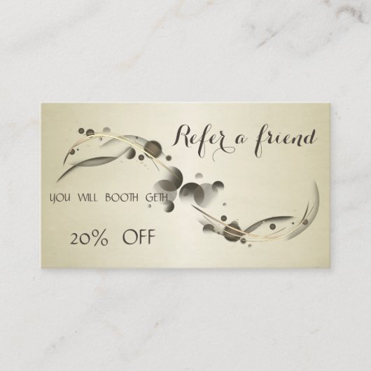 高度なエレガント紹介スタイリッシュカード 紹介カード (正面)