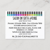 高度なサロン名刺 名刺 (裏面)