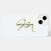 高度なスクリプトモノグラムイニシャル モダン Case-Mate iPhoneケース (裏面 (横))