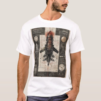 高度なハイパーリアルインフォグラフィックテクノロジTシャツ Tシャツ