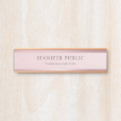 高度なバラ金ゴールドモダンテンプレートトレンディー サインプレート (正面)