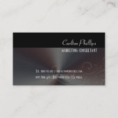 高度なマーケティングコンサルタント用名刺 名刺 (裏面)