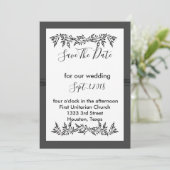 高度なモダン保存日付 招待状 (スタンド正面)