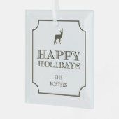 高度なラベルカスタムオーナメント ガラスオーナメント (正面左)