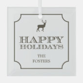 高度なラベルカスタムオーナメント ガラスオーナメント (正面)