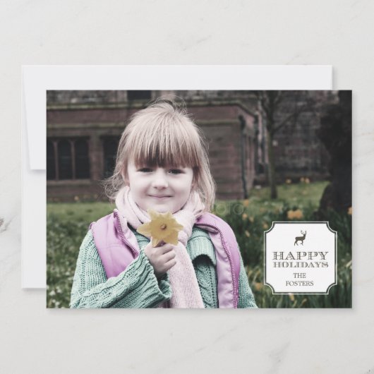 高度なラベル・ホリデー・フォトカード シーズンカード (正面)