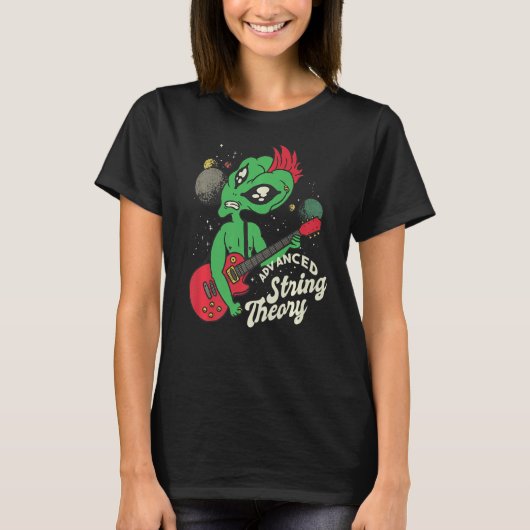 高度な弦理論エイリアン銀河系ギタ遊ー Tシャツ (正面)
