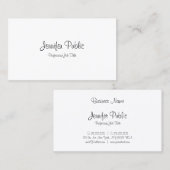 高度な手書きスクリプお洒落トモダン 名刺 (正面/裏面)