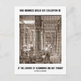 高度な文明は図書館であるもしアレクサンドリア ポストカード