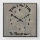 高度な独自のカスタムパーソナライズされたV2 スクエア壁時計 (正面)