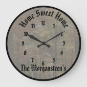 高度な独自のパーソナライズされたカスタムV2の作成 ラージ壁時計 (正面)