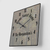 高度な独自の作成カスタムパーソナライズされた スクエア壁時計 (傾斜)