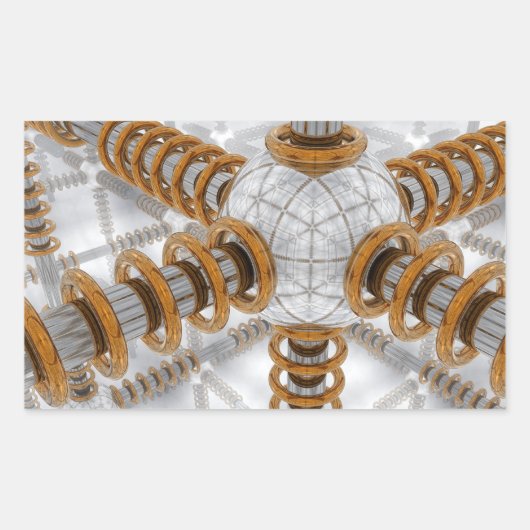 高度な自動化 長方形シール (正面)