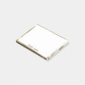 高度な金ゴールドパーソナライズされた枠 ポストイット (アングル)