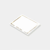 高度な金ゴールドパーソナライズされた枠 ポストイット (アングル)