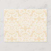 高度な金ゴールドレースエレガントスクリプト披露宴 エンクロージャーカード (裏面)
