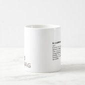 高度なDirtbag定義マグ コーヒーマグカップ (中央)