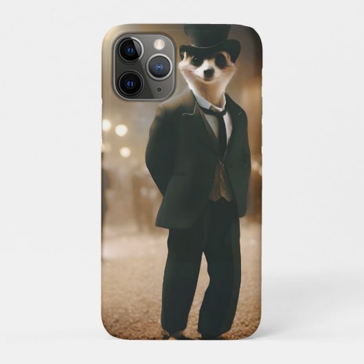高度なsuricates:メルカートのブラックタイイベント Case-Mate iPhoneケース (裏)