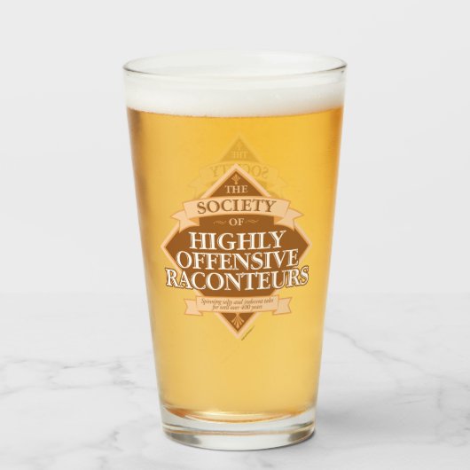 高度に攻撃的なラコンテウル協会 タンブラーグラス (ドリンク裏面)