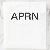 高度の練習の公認看護師 楕円形シール (バッグ)