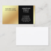 高度白黒デザインモダン会社 名刺 (正面/裏面)