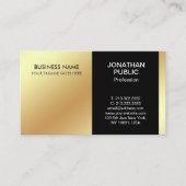 高度白黒デザインモダン会社 名刺 (正面)