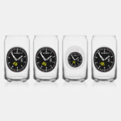 高度計パイロット航空ギーク ガラス缶 (裏面)