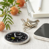 高度計パイロット航空ギーク キーホルダー (側面)