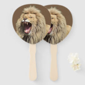 高張力ライオン ハンドファン (正面&裏面)