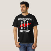高張力現場専用の建設ギフト Tシャツ (正面フル)