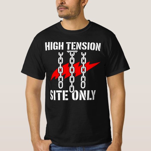 高張力現場専用の建設ギフト Tシャツ (正面)