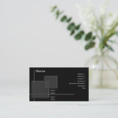 高性能のプロフィールカード 名刺 (スタンド正面)