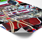 高性能の自動車エンジン ポスター (角)