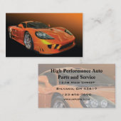 高性能の自動車販売およびサービス 名刺 (正面/裏面)