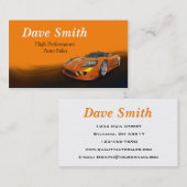 高性能の車の販売とサービス 名刺 (正面/裏面)